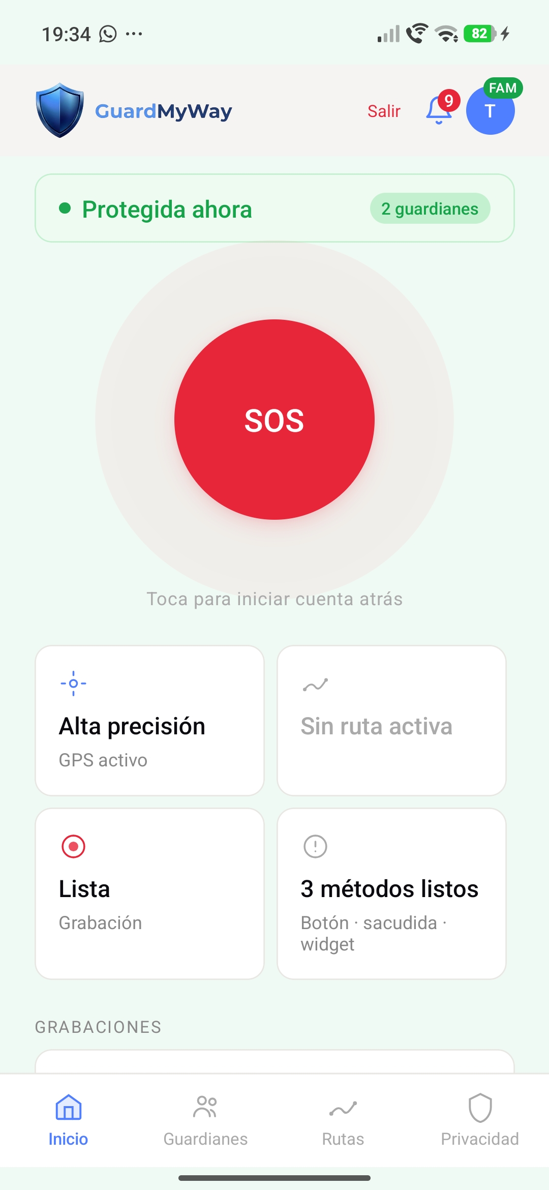 GuardMyWay app